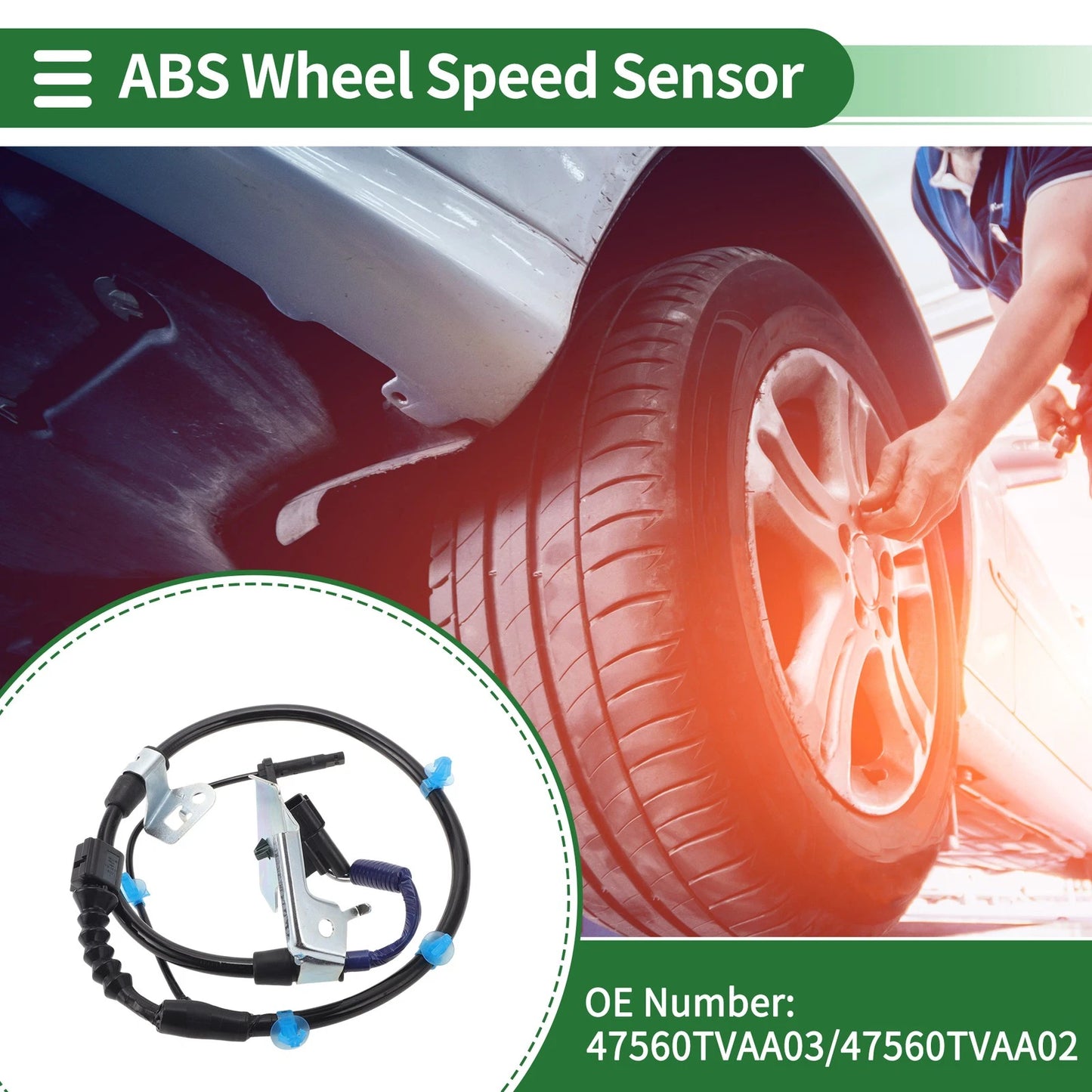 ABS Wheel Speed Sensor No. 47560TVAA03 for Honda Accord (2018–2022)