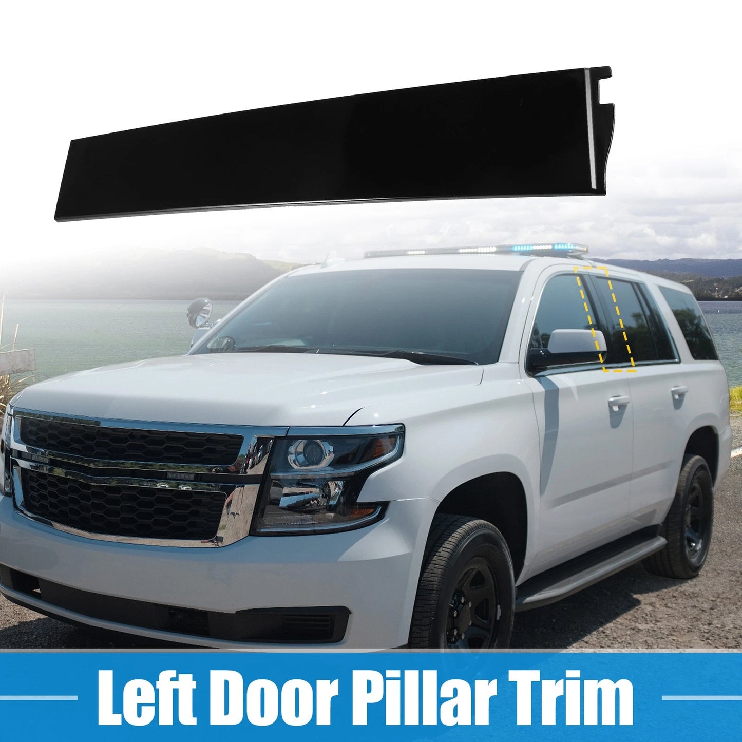 Door B Pillar Trim Panel Left for Cadillac Chevy (84263144)