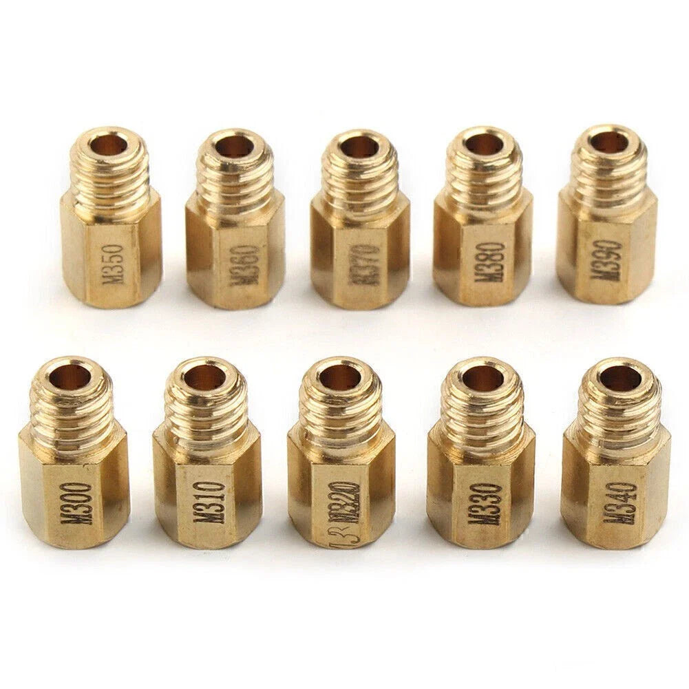 10x Hex Style Main Jets for Mikuni VM TM TMX Carburetor (300-390)