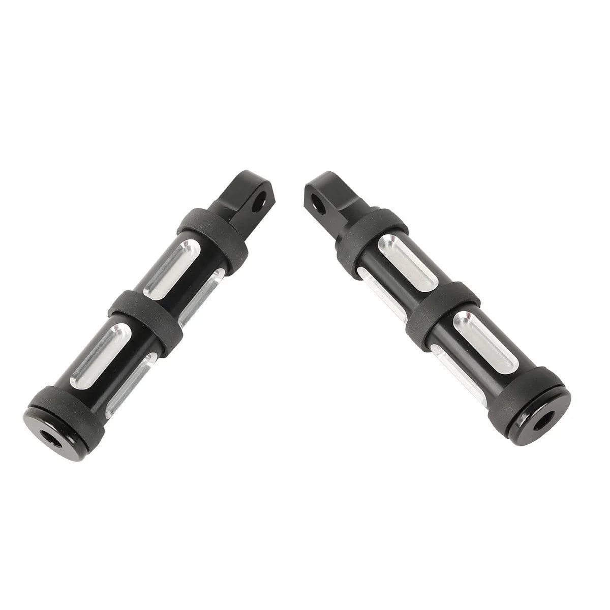 Black Footpeg Rests for Harley Touring Dyna Softail Fatboy