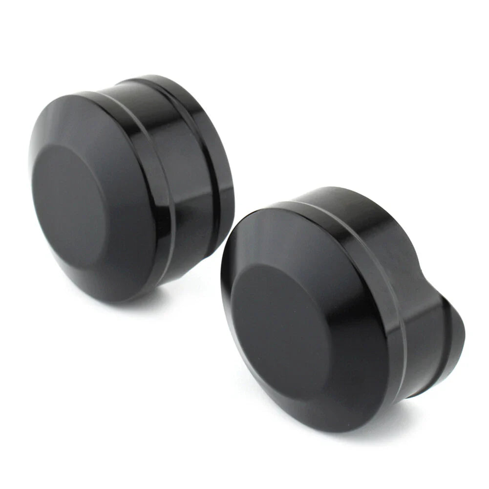 Black Upper Fork Stem Nut Cover for Harley Softail Breakout FXBR FXBRS (18-23)