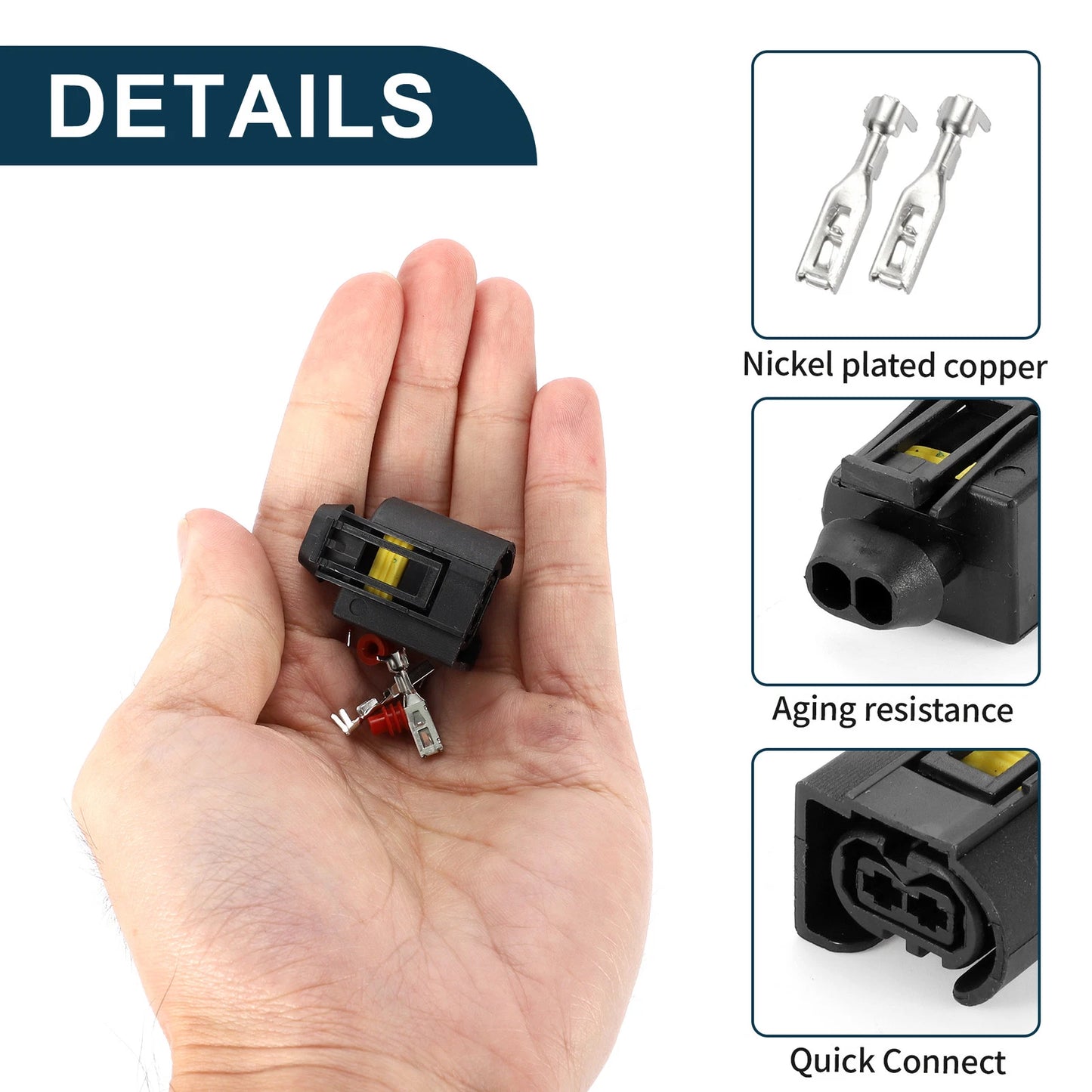 2 Pin Ignition Coil Connector Plug for Mercedes-Benz