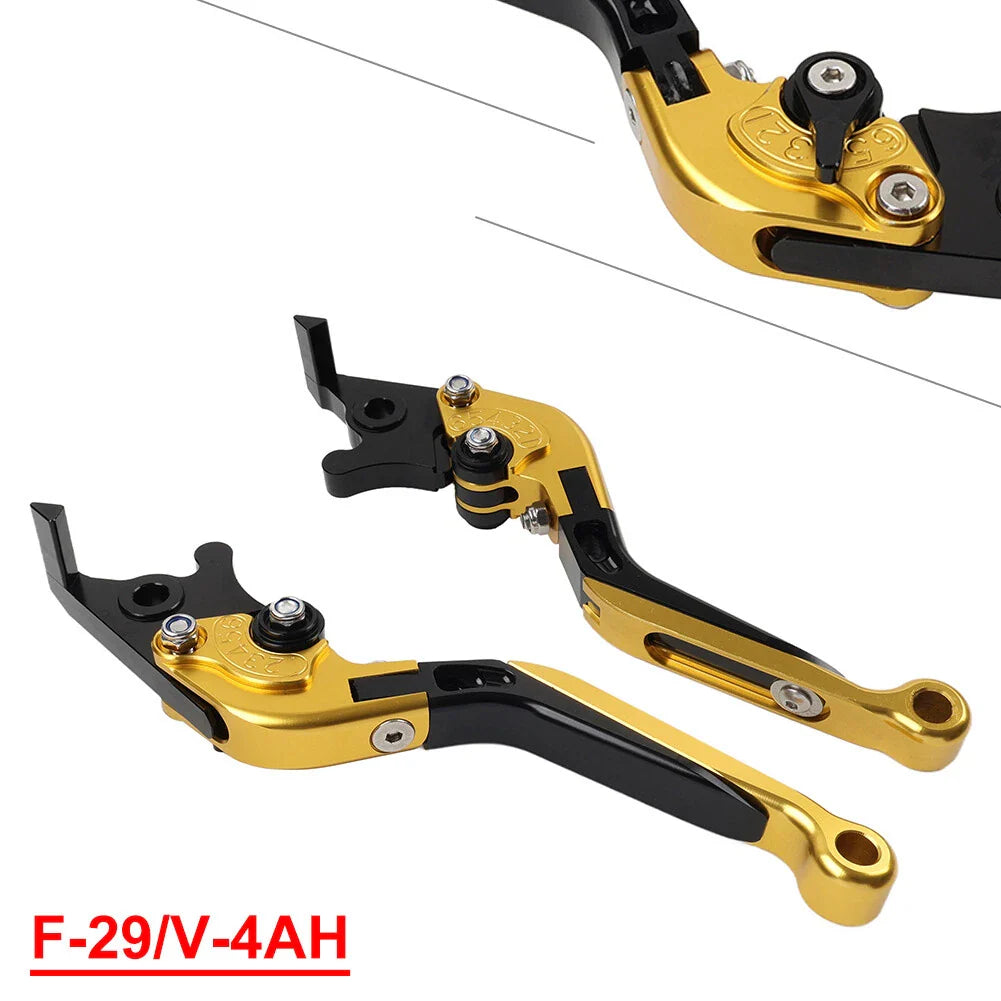 Extendable Brake Clutch Levers for Honda CBR600RR CBR954RR Gold (2002-2006)
