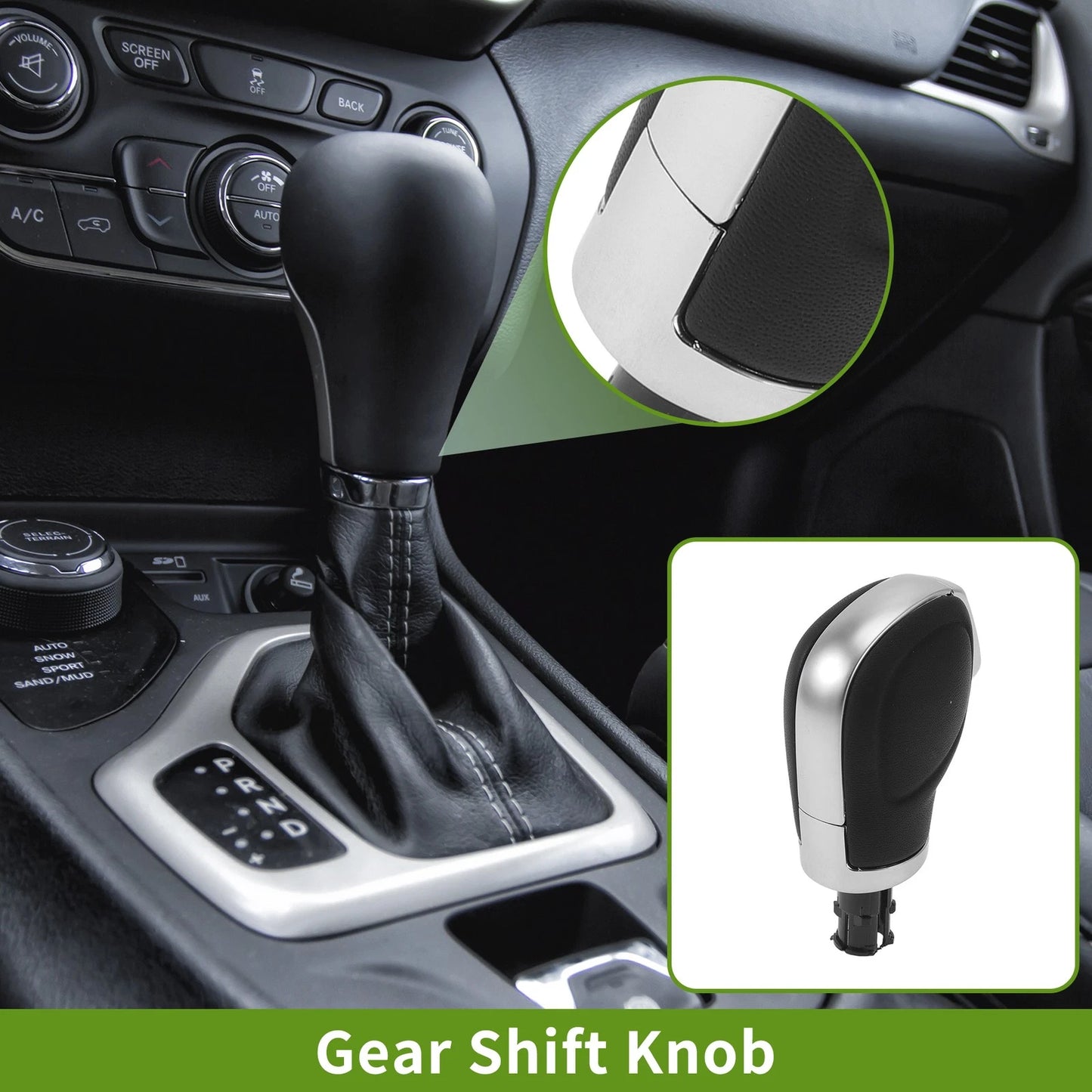 Automatic Gear Shifter Knob for VW Tiguan (2009–2024) Plastic