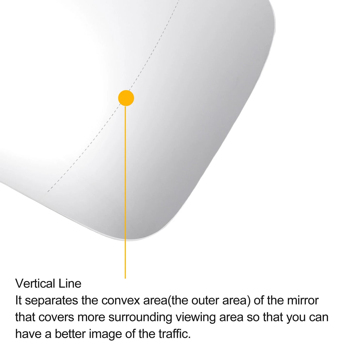 Right Side Heated White Mirror Glass for Jeep Renegade (2014–2022)