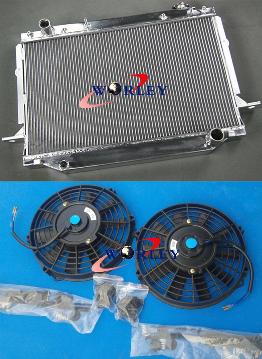 Aluminum Radiator with 2 Fans for Landcruiser FJ80 (1991–1998)