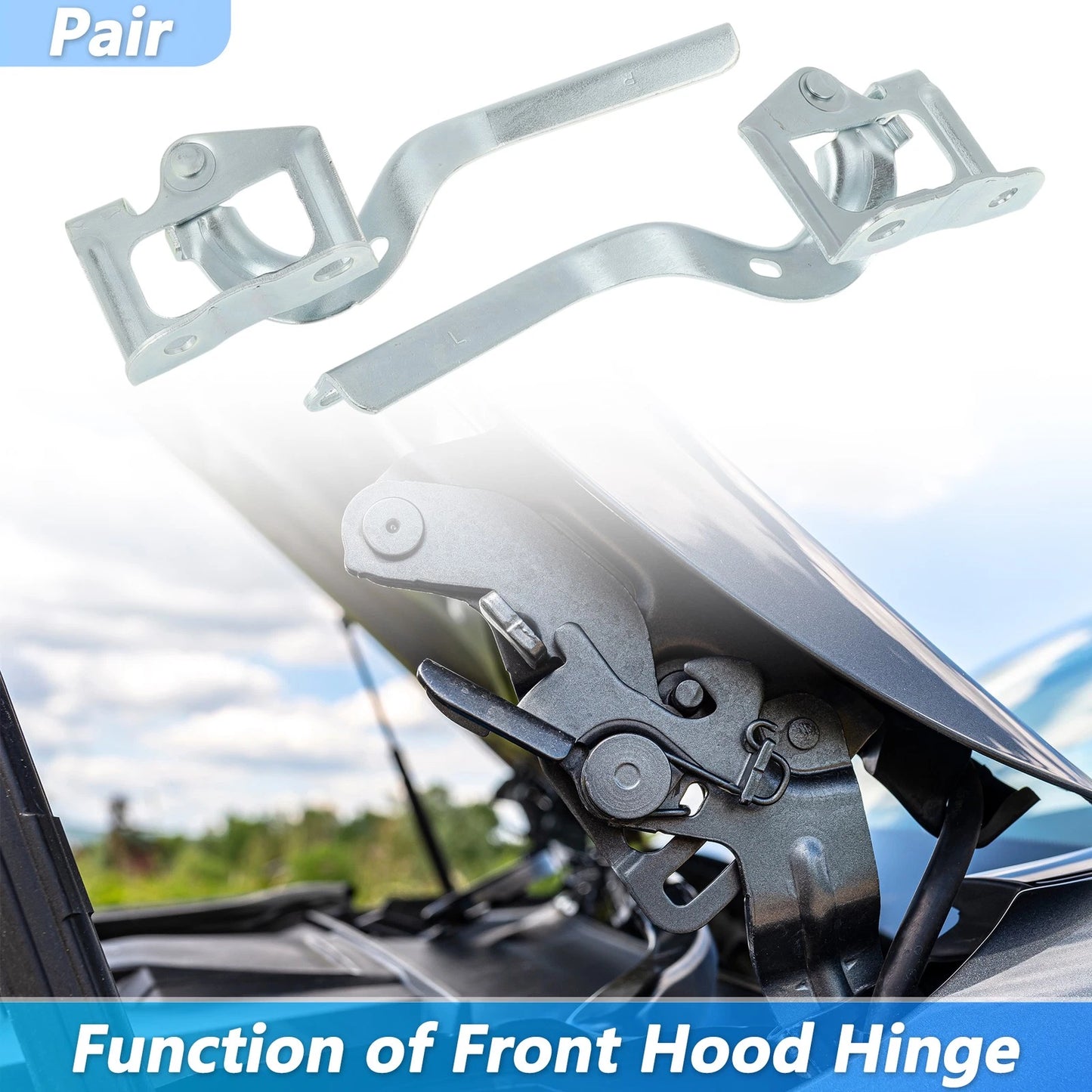 Hood Hinge Set for Toyota Prius (2010–2015) No. 5341047070/5342047070