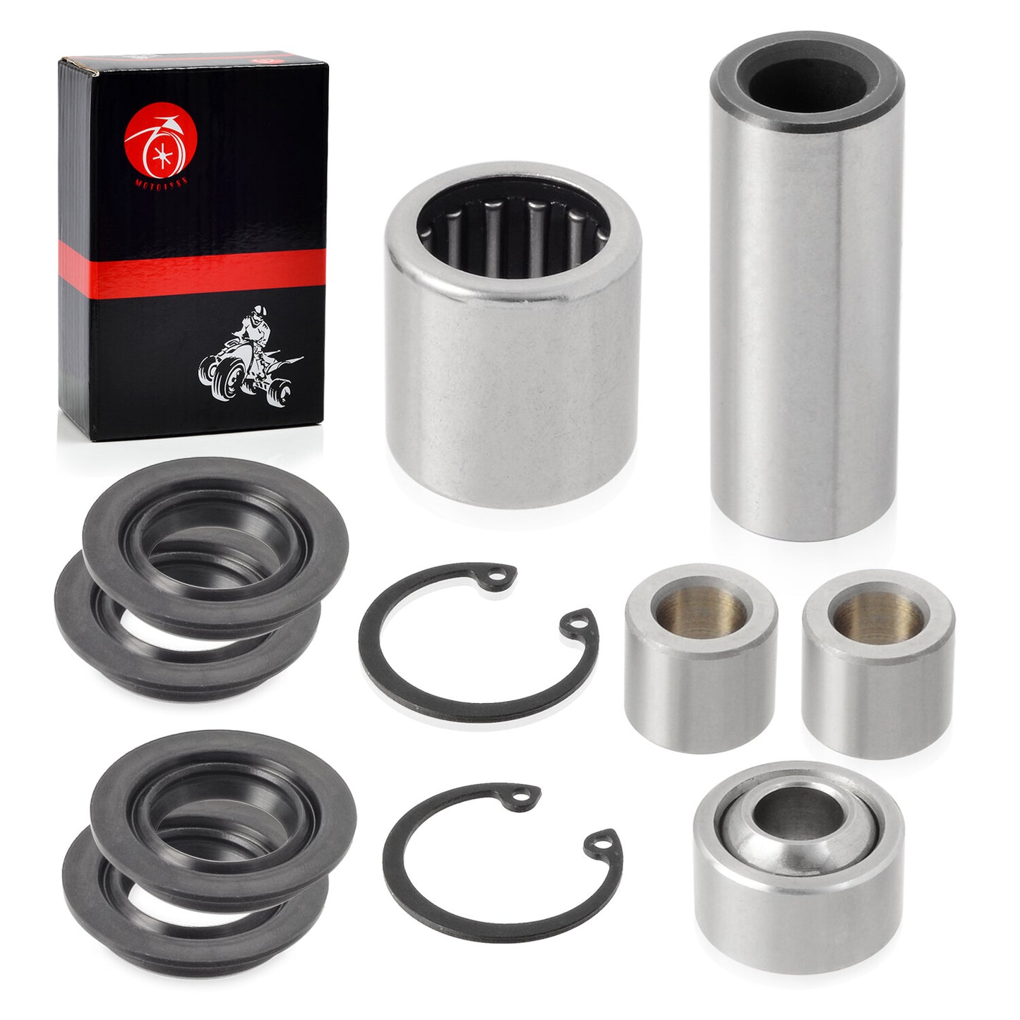Set of 4 Front A Arm Bearing Bushings for Kawasaki KFX700 (2004–2011)