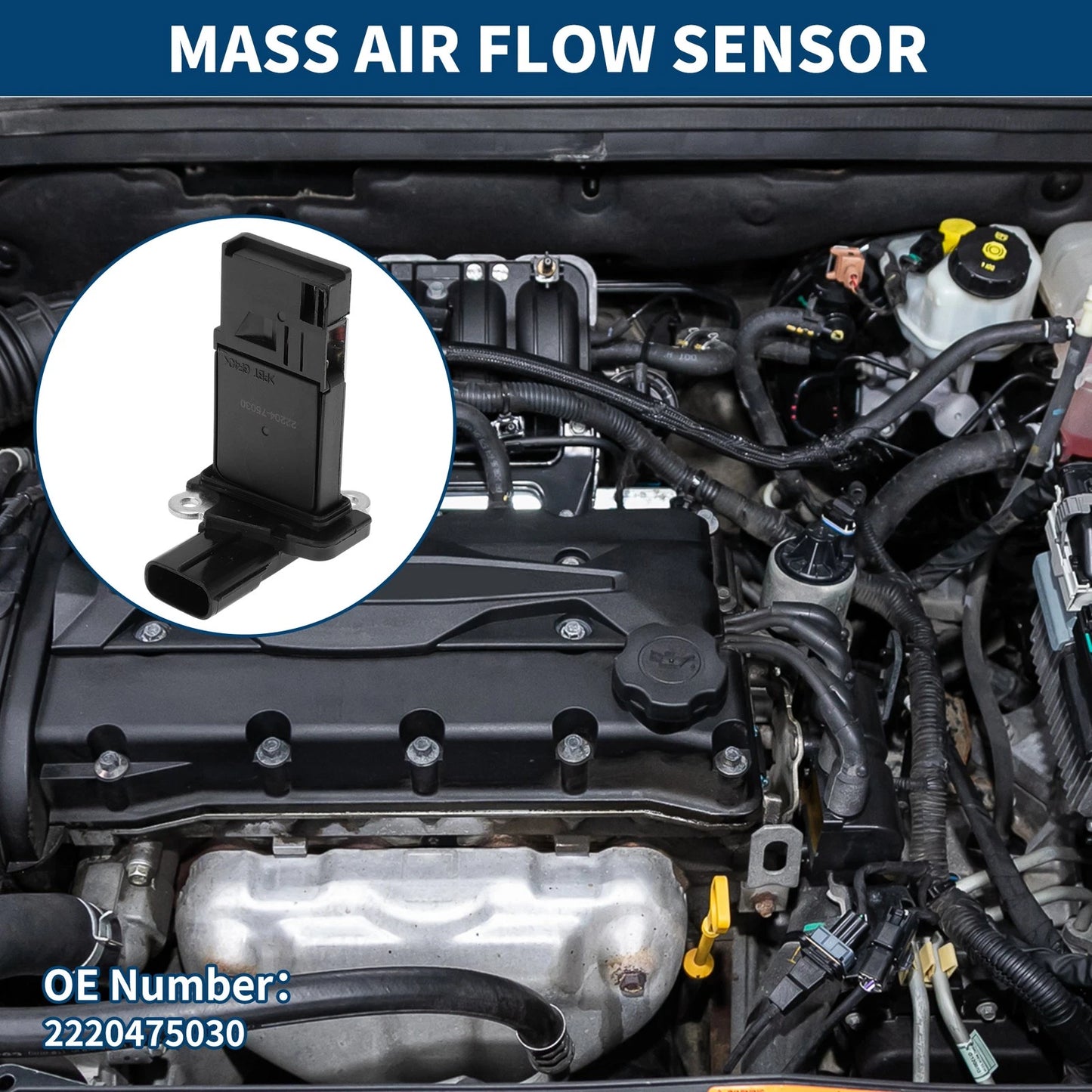 Mass Air Flow Sensor Meter No. 2220475030 for Toyota Land Cruiser 100 (1998–2007)