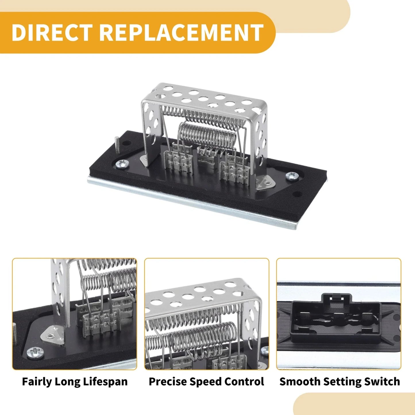 HVAC Blower Motor Resistor (Compatible with Various Years)