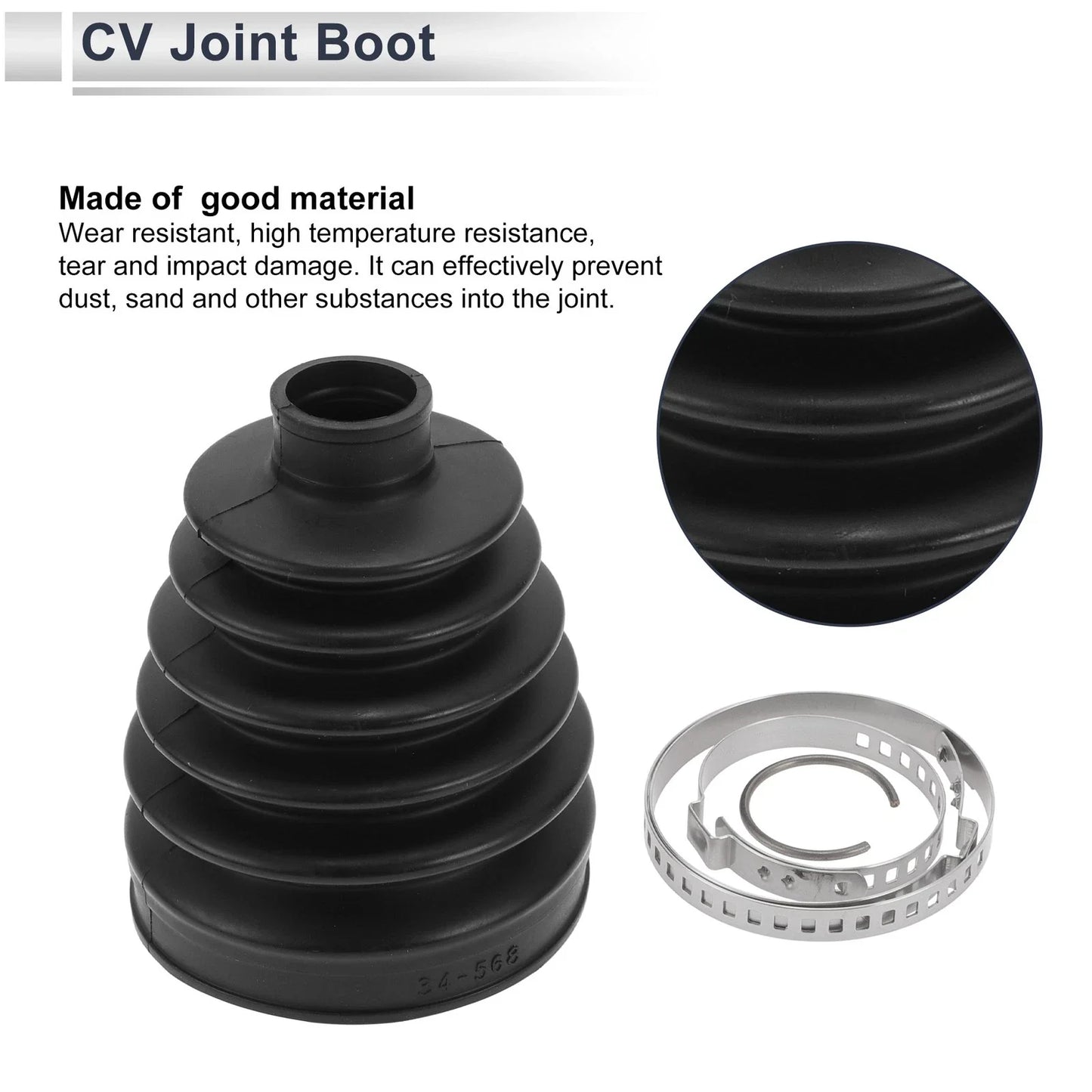 Outer CV Joint Boot Kit with Clamps for BMW X5 (2007-2013)