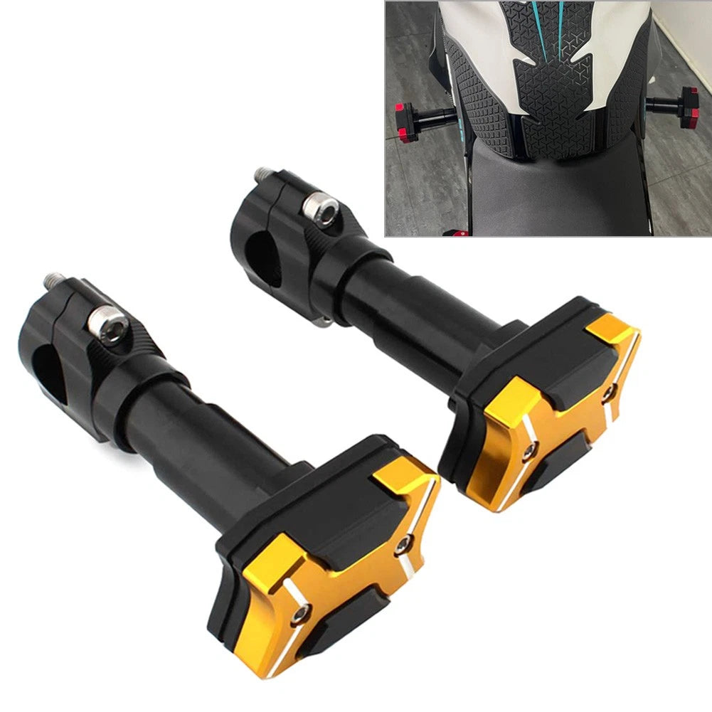 2X Engine Guard Crash Bar Frame Protector 22mm-30mm Gold