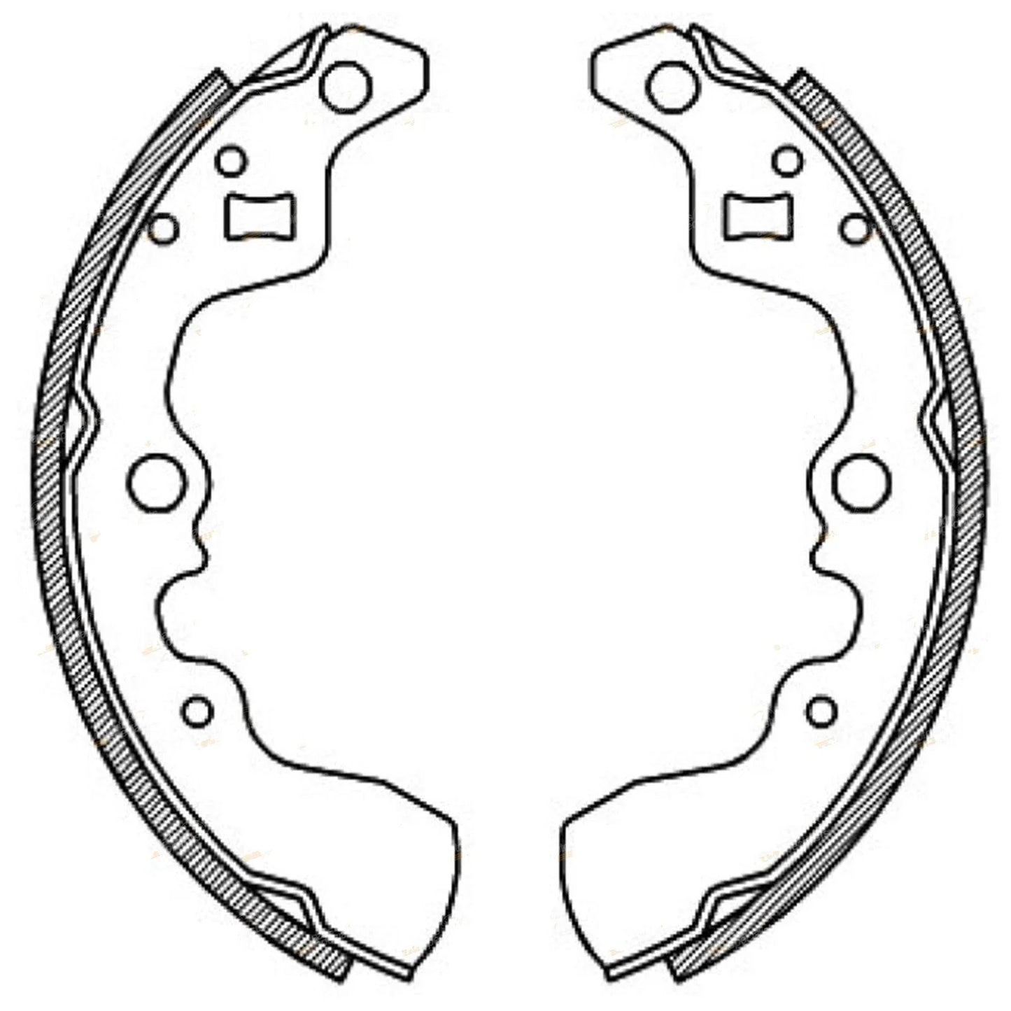 Rear Brake Shoes for Suzuki Swift (1985-2000)