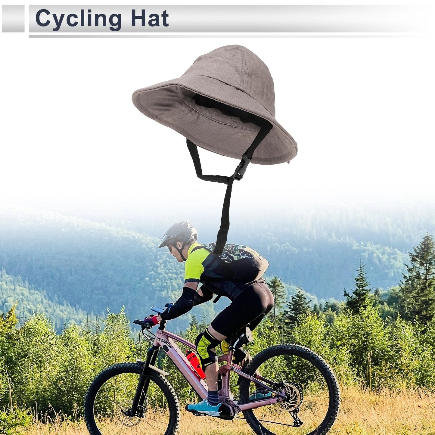 Breathable Sun-proof Cycling Hat - Light Gray (14.57"x10.63") - 1 Pcs