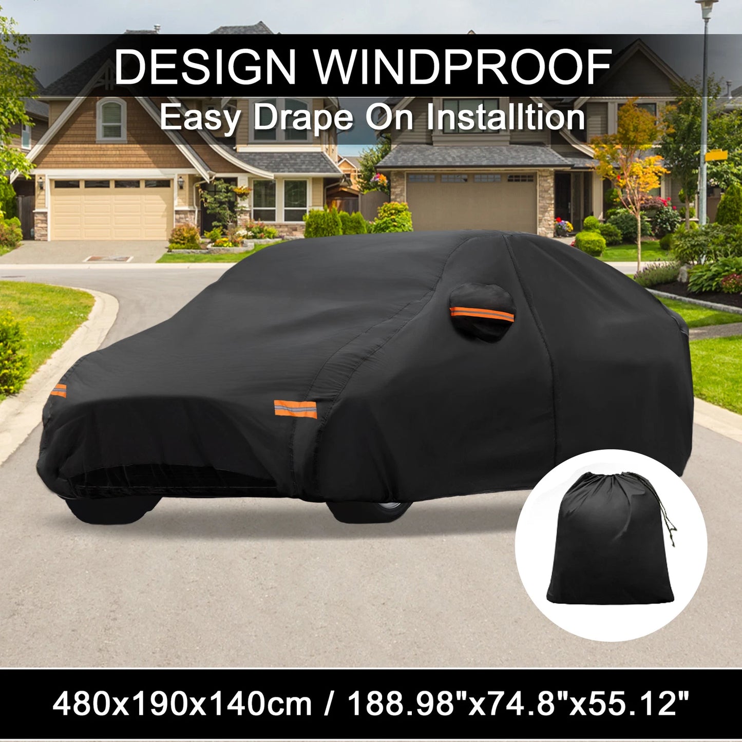 Waterproof 210D-PU Car Cover for Kia EV6 (2021–2023)