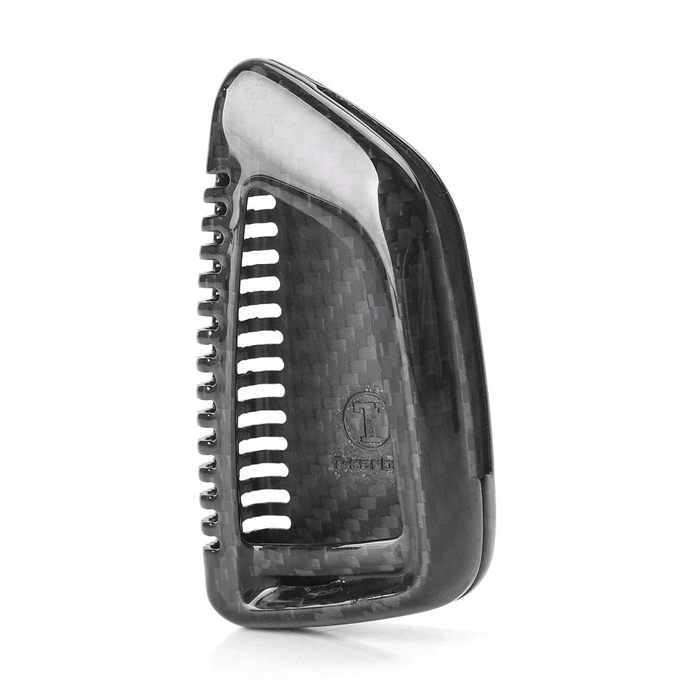 Carbon Fiber Black Remote Key Fob Cover for BMW X5 X6 X5M X6M (2007-2020)