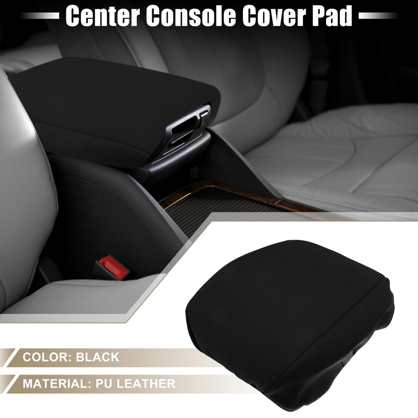 Center Console Pad Armrest Cover for Jeep Wrangler JL/JLU (2018–2023)