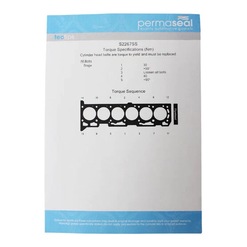 Permaseal Head Gasket for Ford Falcon XR6 BA/BF/FG Barra 4.0L