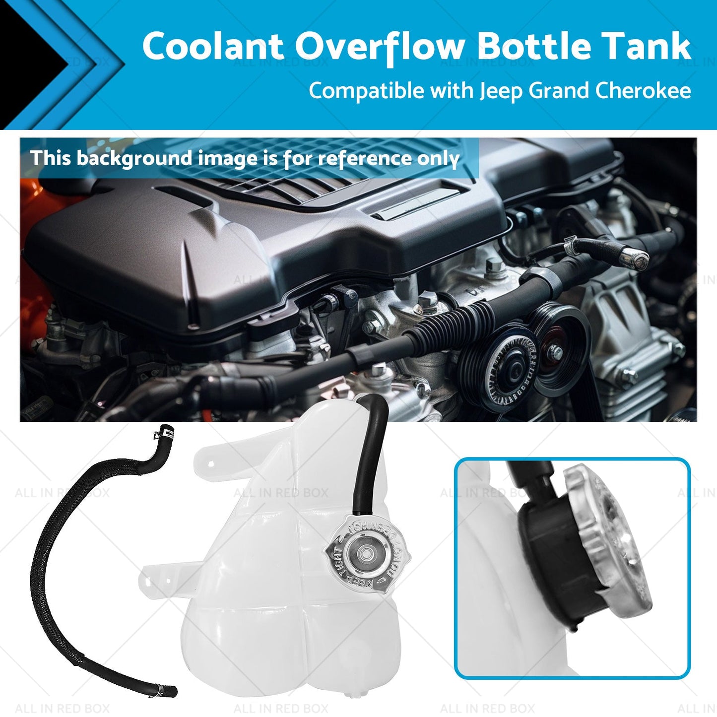 Coolant Overflow Tank 3.0L for Jeep Grand Cherokee WK 2001-2015