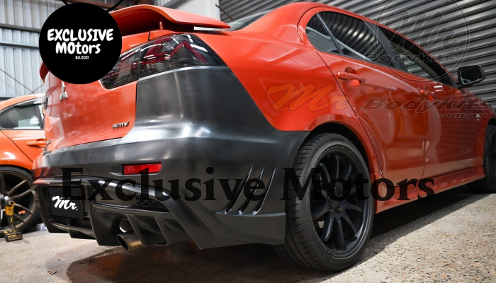 Varis V2 Rear Bumper for Mitsubishi Lancer Sedan CJ/CF 2007-2017