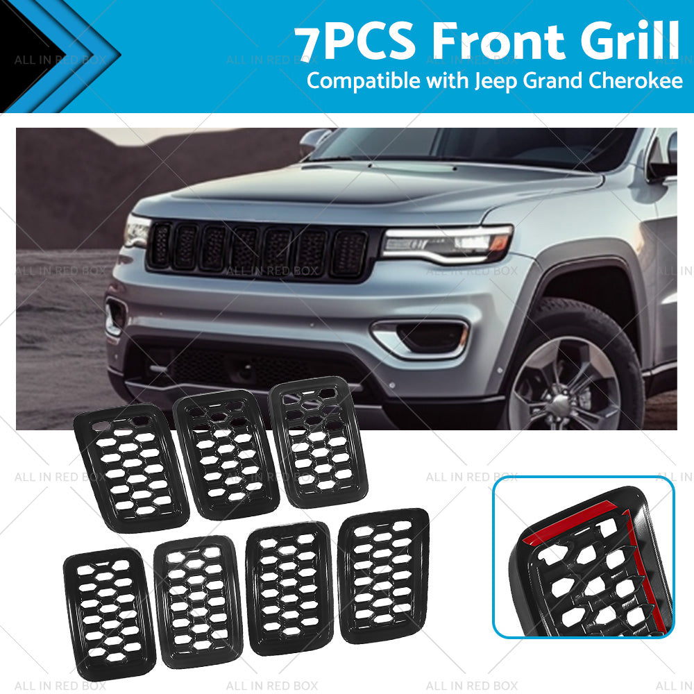 Grill Mesh Inserts for Jeep Grand Cherokee Black 2017-2022