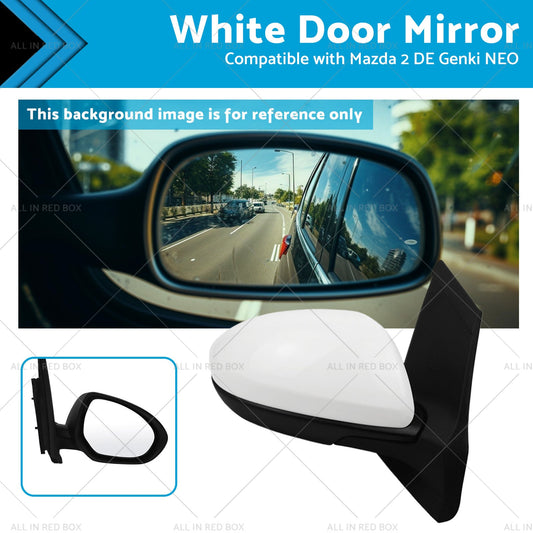 Right Side Door Mirror for Mazda 2 DE Genki NEO MAXX 2007-2014