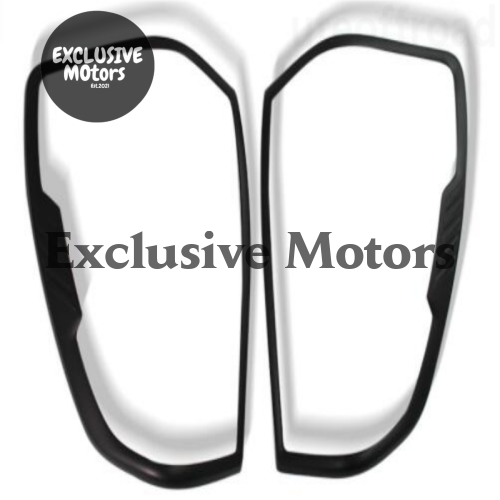 Matte Black Taillight Covers for Mazda BT-50 (2021-Present)