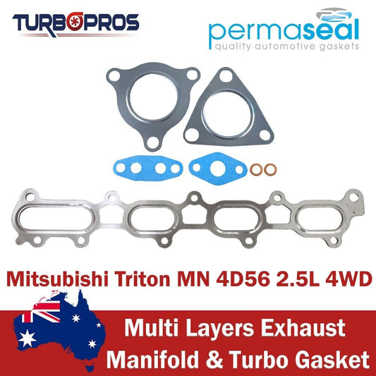 Permaseal Exhaust Manifold&Turbo Gasket Kit for Mitsubishi Triton MN 4D56 2.5L
