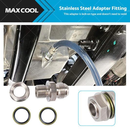 10AN to M18x1.5 Turbo Oil Drain Adapter for Toyota Supra 1993-2002