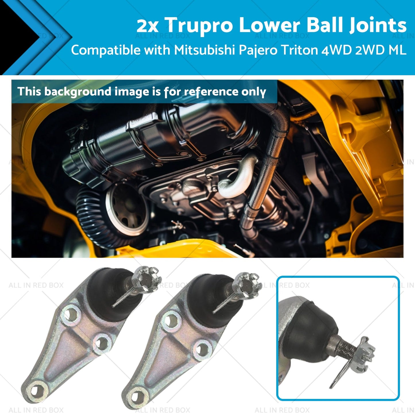 Trupro Lower Ball Joints for Mitsubishi Pajero Triton 4WD 2WD 2006-2015