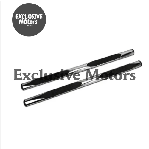 4" Oval Side Step Running Boardsfor Mazda BT50 Chrome (2012-2020)