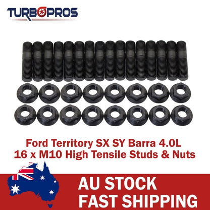 High Tensile Exhaust Manifold & to Turbo Stud Kit for Ford Territory SX SY Barra