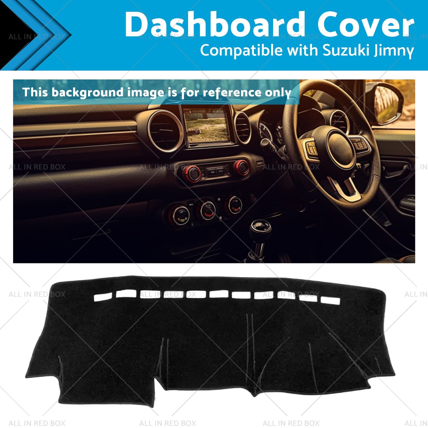 RHD Dashmat for Suzuki Jimny Dashboard Cover (1998-2018) Non-slip