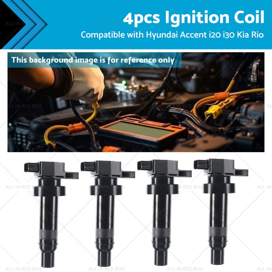 Ignition Coil Set for Hyundai Accent i20 i30 Kia Cerato Rio Soul 1.4 1.6L 2006-2023