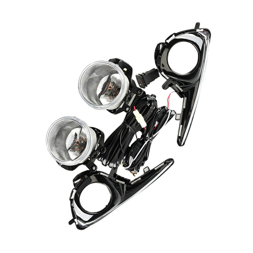 2x Front Grill Bumper Halogen Fog Lights Suitable For Toyota Yaris 2018-2019-1