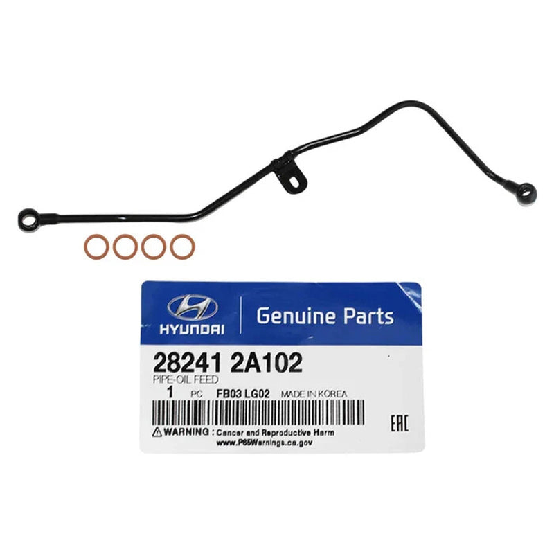 Genuine Turbo Oil Feed Pipe+Gaskets for Kia Cerato 1.6L