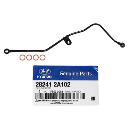 Genuine Turbo Oil Feed Pipe+Gaskets for Kia Cerato 1.6L