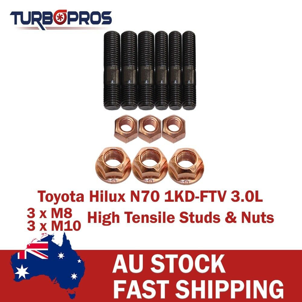 High Tensile Turbo Charger Stud Kit for Toyota Hilux N70 1KD-FTV 3.0L