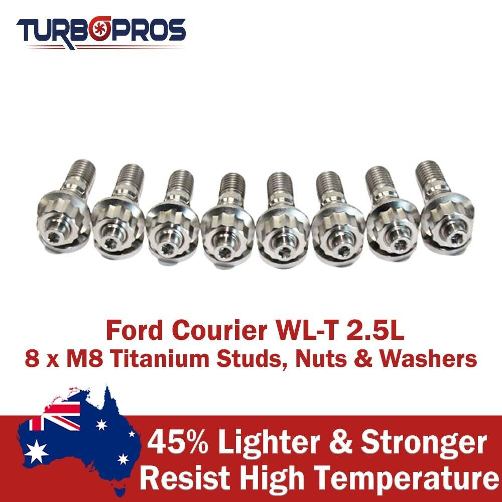 Titanium Turbo Charger Stud Kit for Ford Courier WL-T 2.5L
