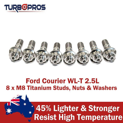 Titanium Turbo Charger Stud Kit for Ford Courier WL-T 2.5L