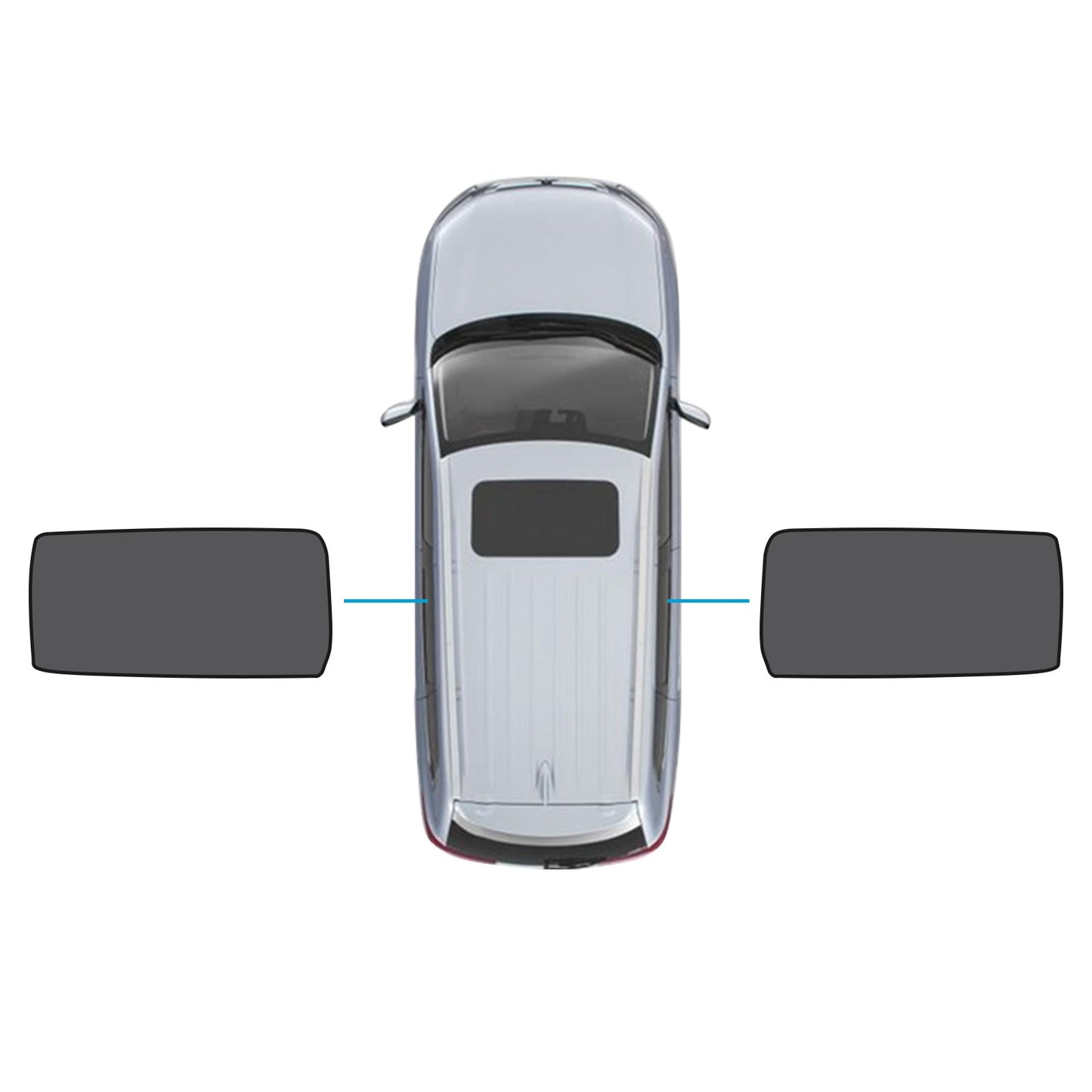 Rear Port Window Mesh Sunshades for Kia Carnival YP 2015-2021