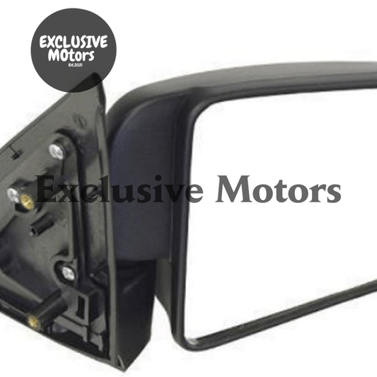 Black Right-Hand Mirror Corner Mount for Ford Courier/Mazda Bounty (1999-2006)
