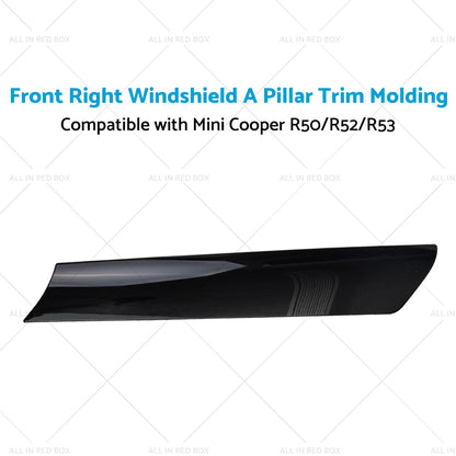 Windshield A Pillar Trim Molding Front Right Suitable for BMW Mini R53 R50 R52-3
