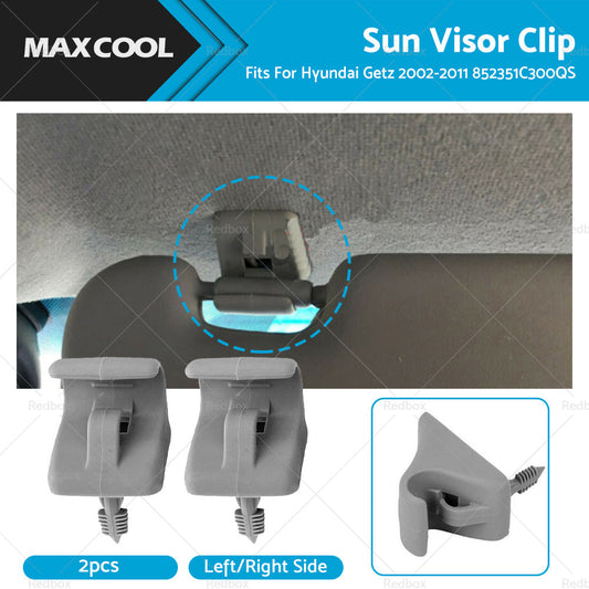 Sun Visor Clip Left/Right Grey for Hyundai Getz 2002-2011