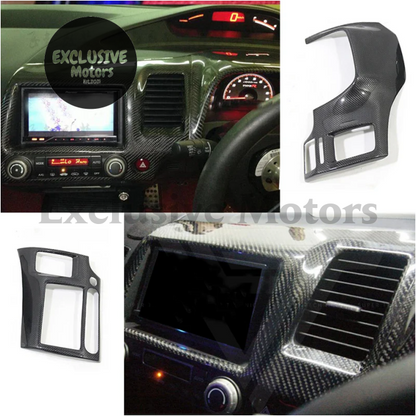 4Pcs Real Carbon Fiber Interior Trim For Honda Civic Type R Fd2