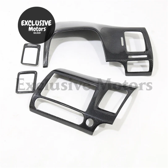 4Pcs Real Carbon Fiber Interior Trim For Honda Civic Type R Fd2