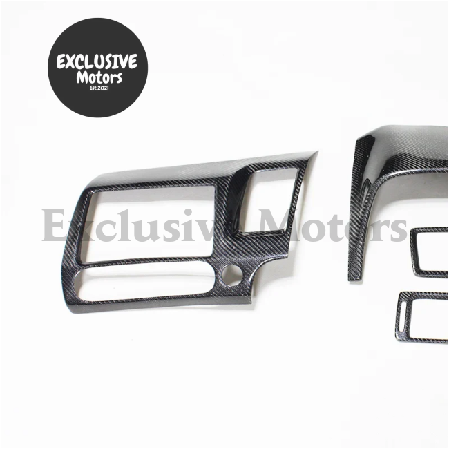 4Pcs Real Carbon Fiber Interior Trim For Honda Civic Type R Fd2