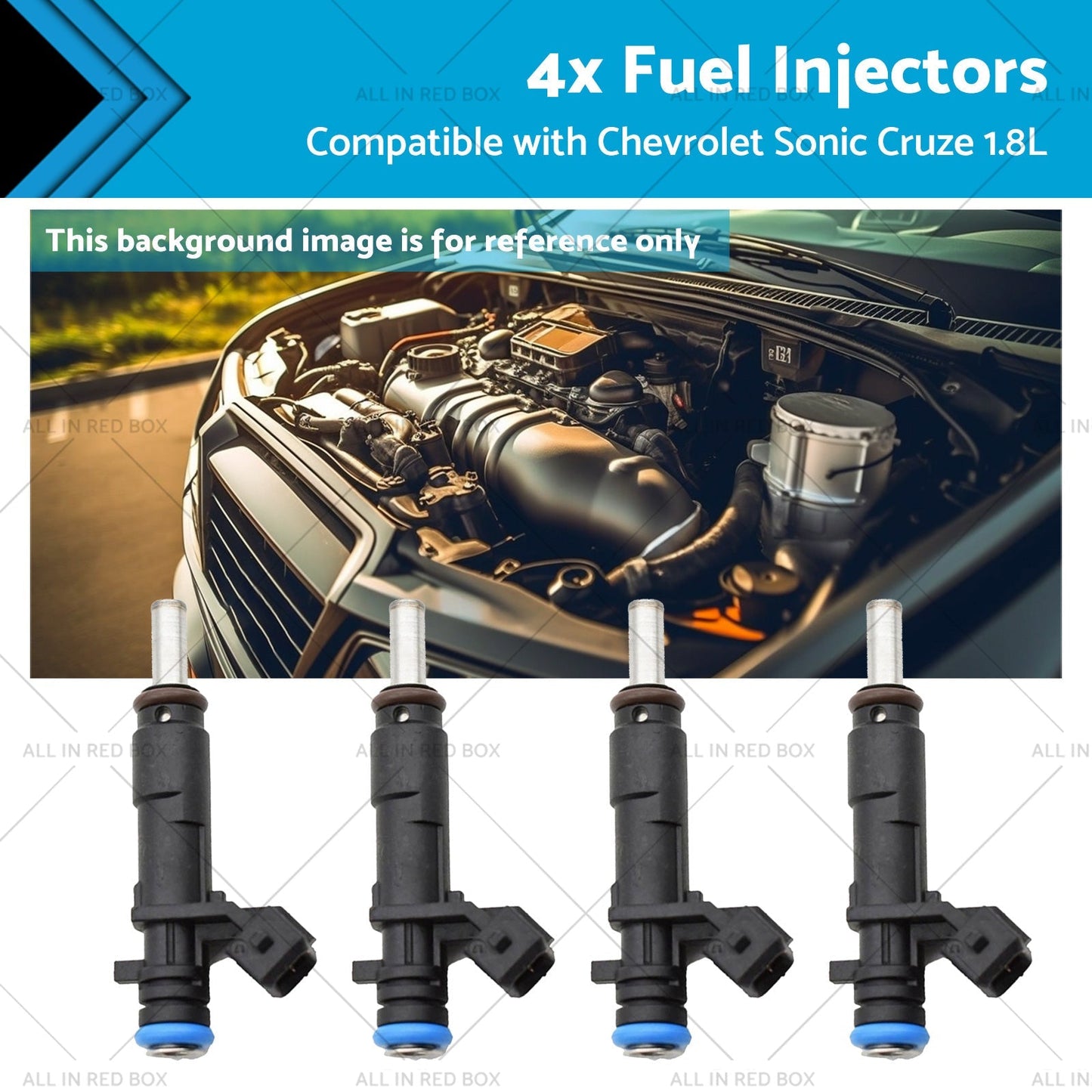 Fuel Injectors 4x for Chevrolet Sonic Cruze 1.8L 2011-2016