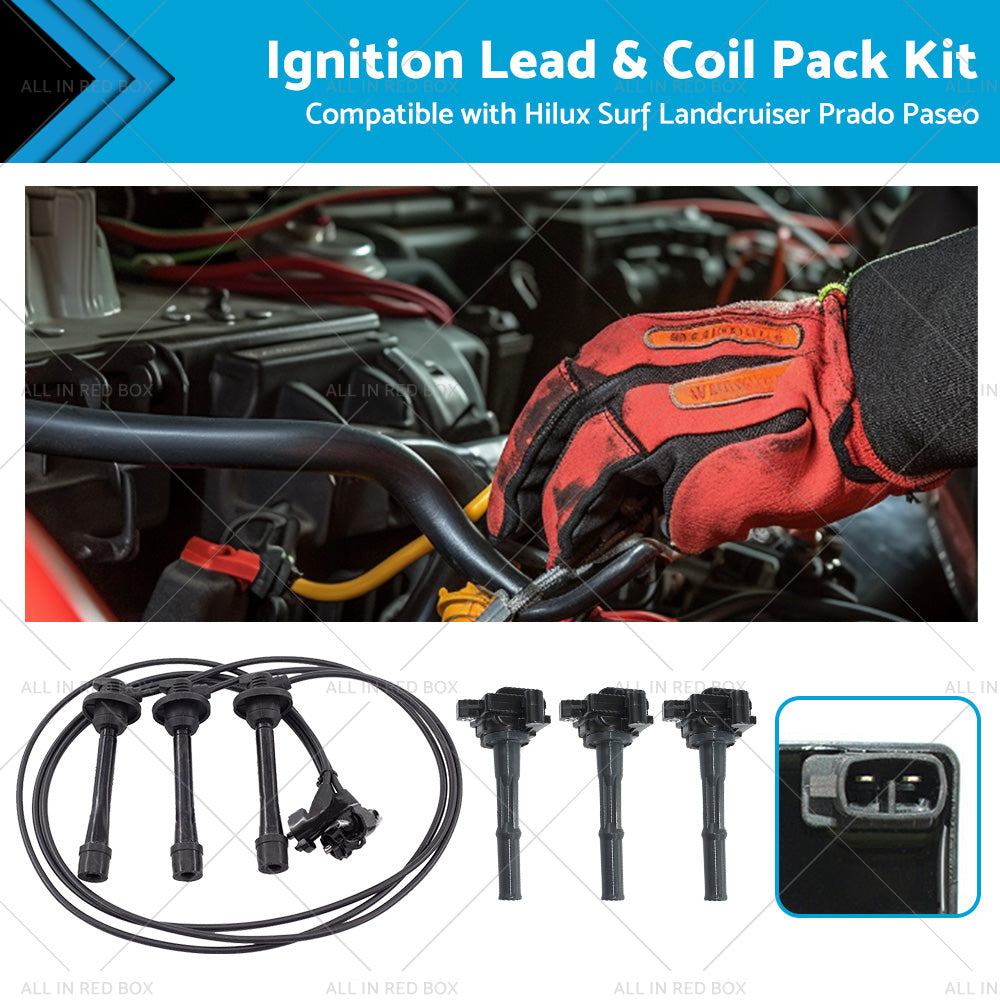 Ignition Coil Pack Kit for Toyota Landcruiser Prado 5VZ-FE 1996-2002