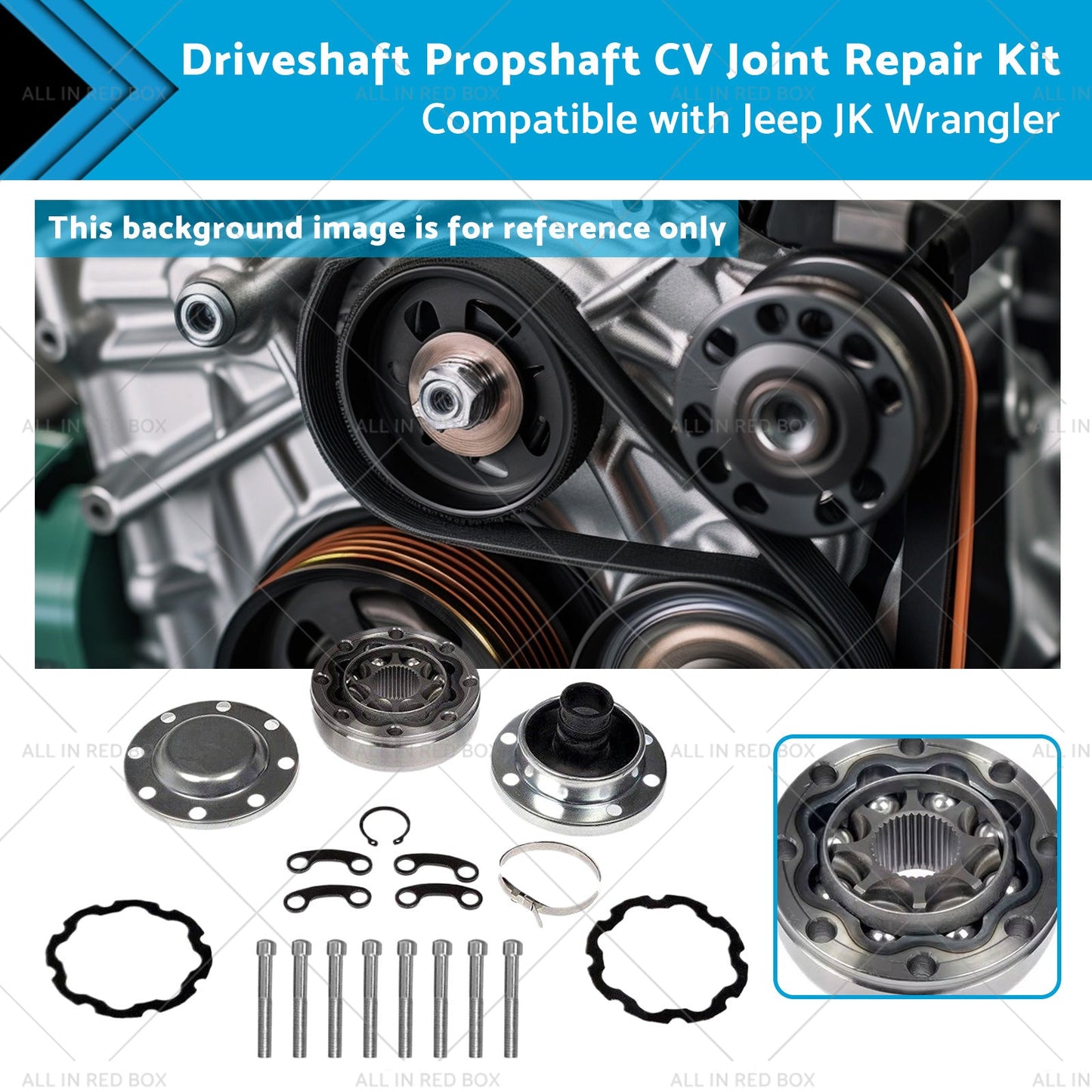 Driveshaft CV Joint Repair Kit for Jeep Wrangler JK 2007-2018
